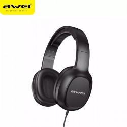 Headset Wired Mounted Awei Gm-6 Black